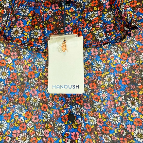 NWT Small Size 6 Designer Manoush- Python Plisse Print Blouse in Chemise - Picture 13 of 15